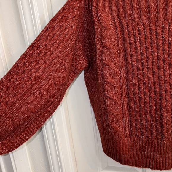 NWT Large Maurices Burnt Orange Long Sleeve Sweater - Picture 2 of 5